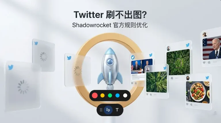 2026最新Shadowrocket小火箭规则优化：iOS专属方案，一键修复Twitter推特无法加载高清图片和视频的报错。