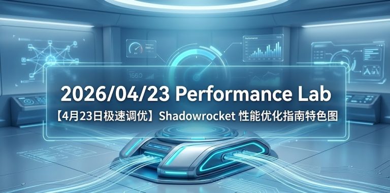 Shadowrocket性能优化：2026年4月23日实验室级极速调优指南特色图