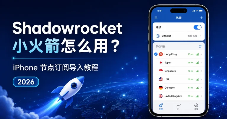 Shadowrocket 小火箭 iPhone 节点订阅导入教程