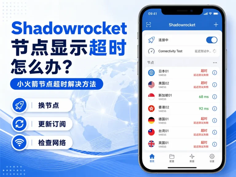 Shadowrocket 节点显示超时怎么办 小火箭节点超时解决方法